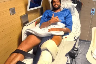 Moroccan surfer Ramzi Boukhiam undergoes surgery after knee injury at Bells Beach