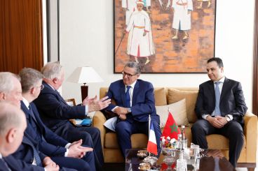 French Senate President Gérard Larcher meets Moroccan PM