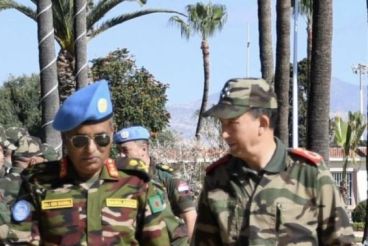 Lieutenant General and FAR Inspector General receives UN Mission Force Commander in Agadir