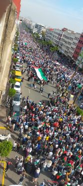 مسيرة تضامنية مع الشعب الفلسطيني بالدار البيضاء