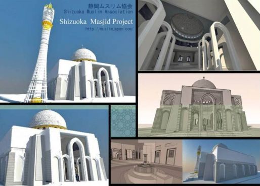 صورة لتصميم مسجد شيزوكا