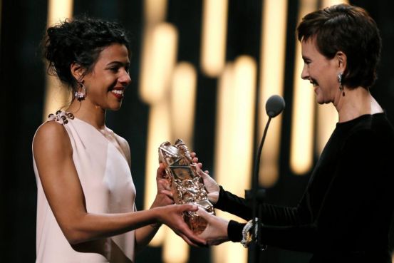 L'actrice Zita Hanrot recevant son César