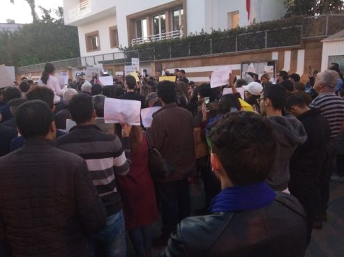 مغاربة يتضامنون مع أسرتي ضحيتي جريمة إمليل/ تصوير شيماء زوي، يابلادي