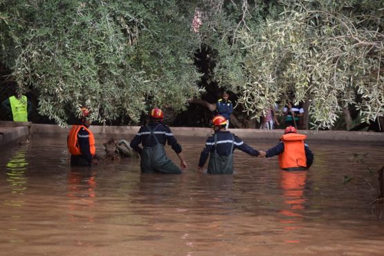 تعبئة جميع الوسائل البشرية واللوجستيكية لمواجهة آثار الفيضانات التي عرفها إقليم تارودانت
