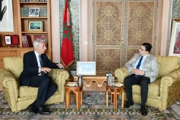 Nasser Bourita recibe al representante especial de la UE para la región del Sahel