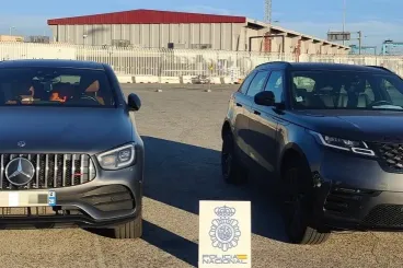 España frustra un intento de tráfico de 13 coches robados hacia Marruecos