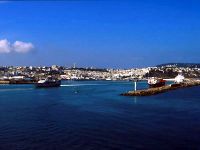 Vue sur le port de Tanger alt=